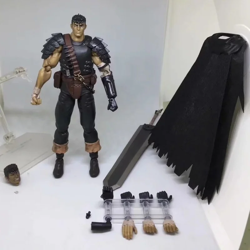 Berserk Guts figura de acción de Anime, modelo de Pvc, decoraciones de escritorio coleccionables, juguetes, adorno, estatua, muñeca, regalo de cumpleaños para niños, 17cm