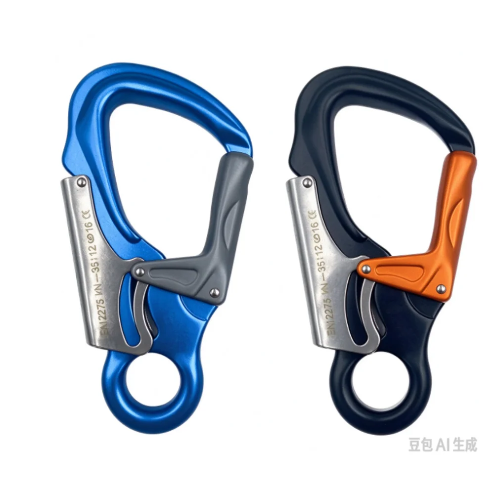 Aviation Aluminium Material 35KN Heavy Duty Tension Auto Safety Lock Outdoor Professional Climbing Carabiner