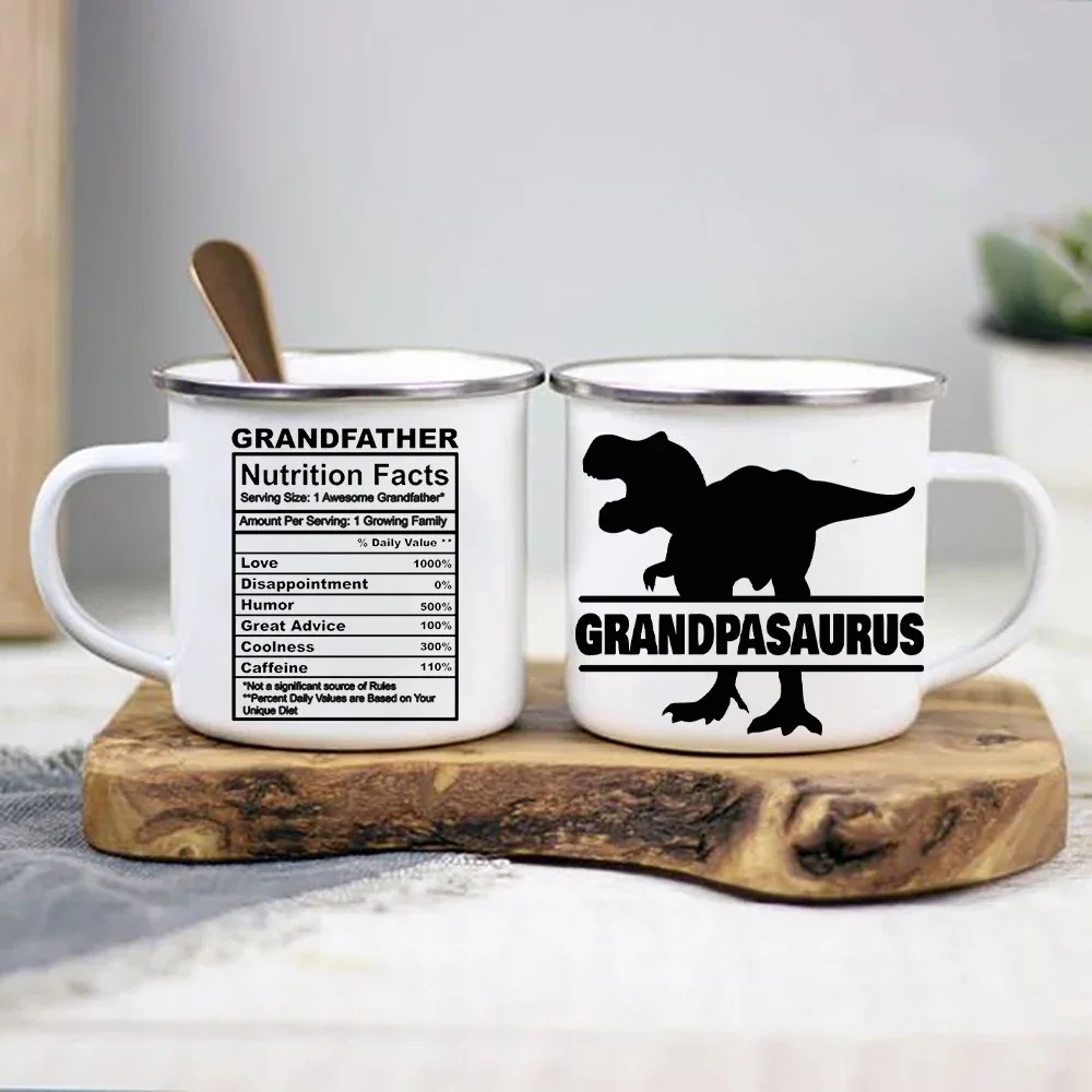 Grandpasaurus Mugs Grandpa Nutritional Facts Coffee Mug Tea Cup Birthday Fathers Day gifts for Grandfather from Grandchildren