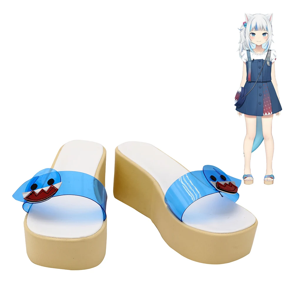 

Hololive Production Gawr Gura Shoes Cosplay Women Boots