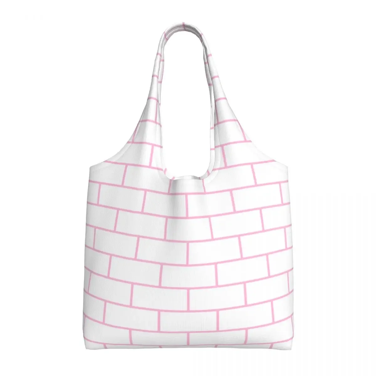 Brick House Horizontal White Cloud Shopping Tote Bag Recycling Canvas Shoulder Shopper Street Mmural Art Eldridge Bags Handbags