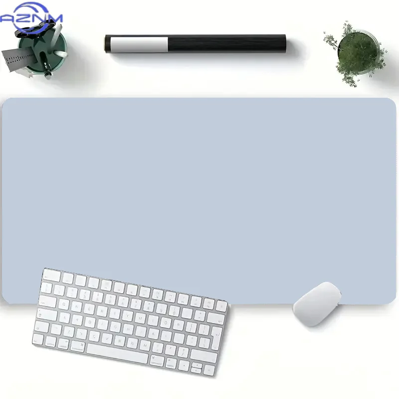 Solid Color Simple Computer Laptop Mouse Pad Office Large Black Desk Mat Girls Gaming Mousepad Rubber Non-Slip Cushion