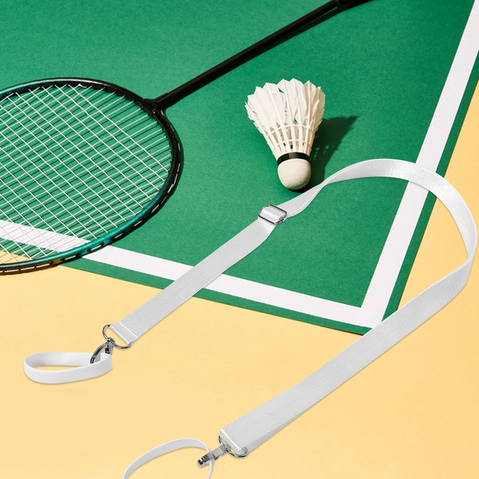 

Transparent Badminton Shuttlecock Container Large Capacity Storage Bucket Clear Design Portable Accessories Adjustable Straps