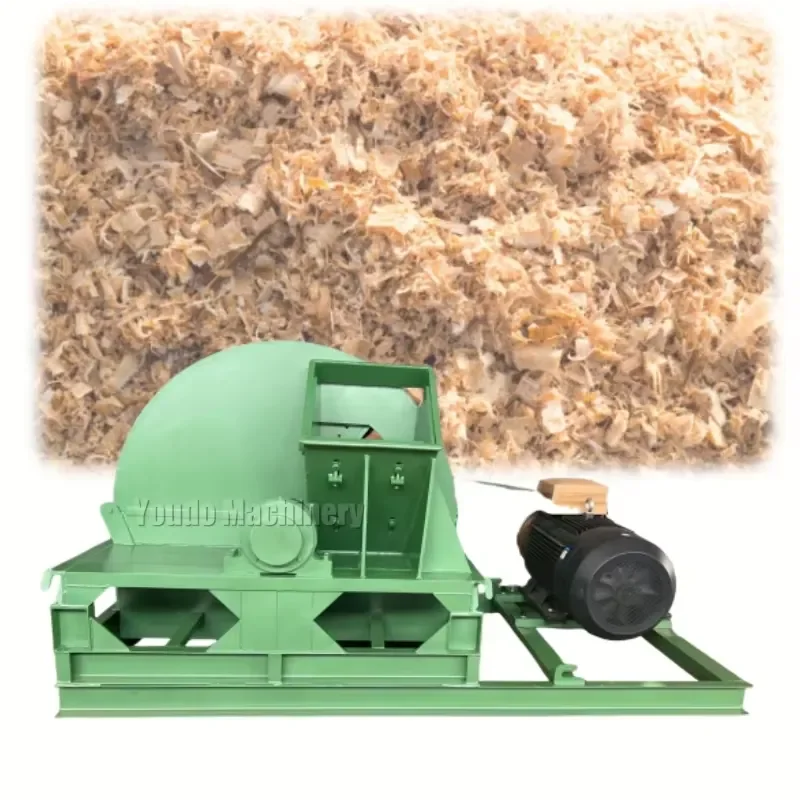 Efficient Wood Chipping Machine 1-20 TON/H Electric or Diesel Engine Powered Heavy Wood Shredder for Industrial Use