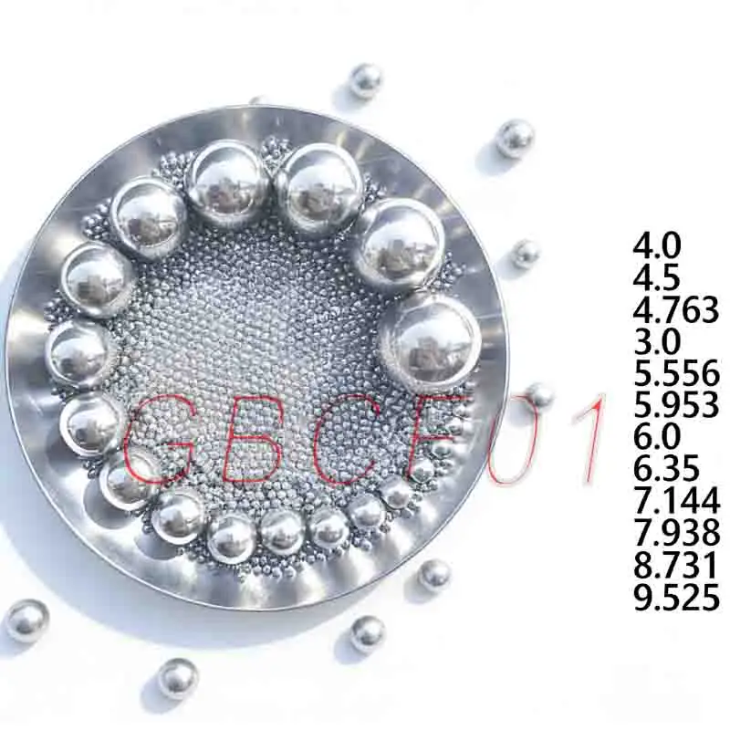 G10 High Precision Bearing Steel Balls for Ball Screw 4.0-9.525mm Various Sizes Transmission Balls Wear-Resistant High Hardness
