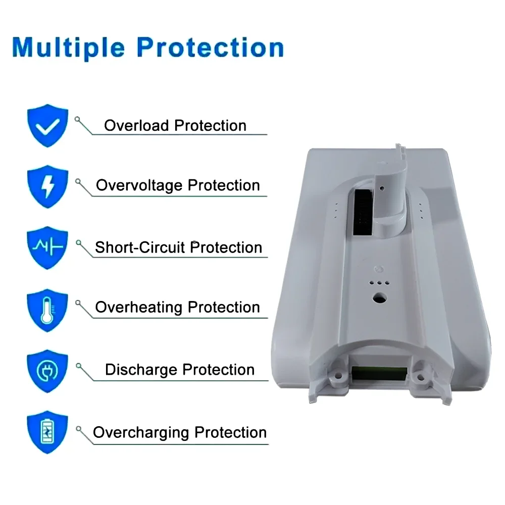 

For Dreame V8 V9 V10 V9P V9B Dreame Vacuum Cleaner Battery 25.2V 5000mAh VVN3 VVN4 Cordless Dust Catcher Replacement Batteries