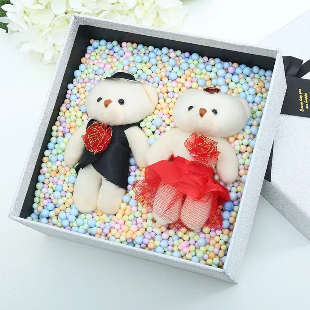 

12pcs/bag Flower Material kit Animal Bear Foam Cartoon Mini Bear Flower Bouquet Diy 11cm Cartoon Bouquet Graduation Gifts
