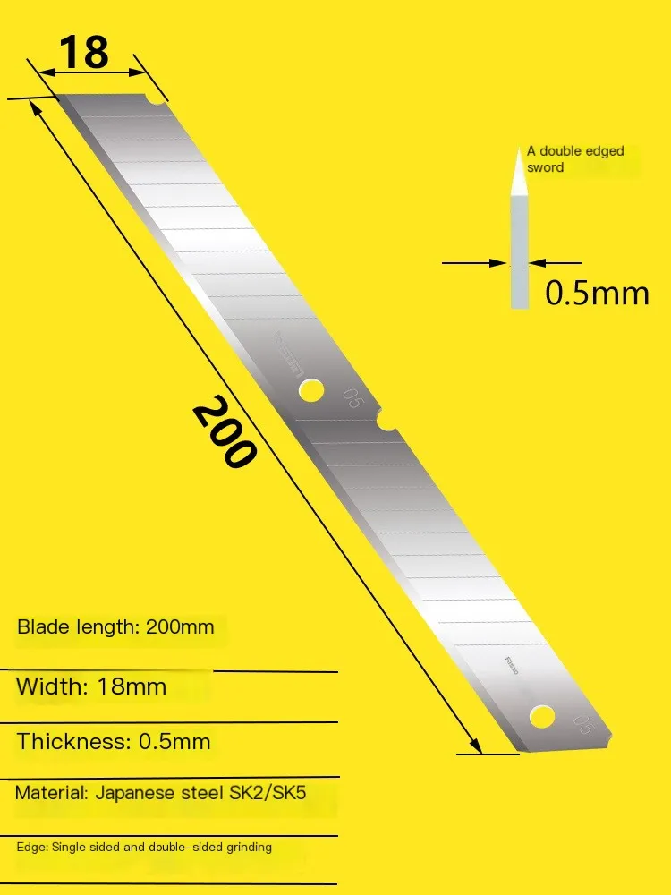 SK5 Special Lengthened 200mm Long Blade Artistic Blade Leather Splitting Machine Accessories