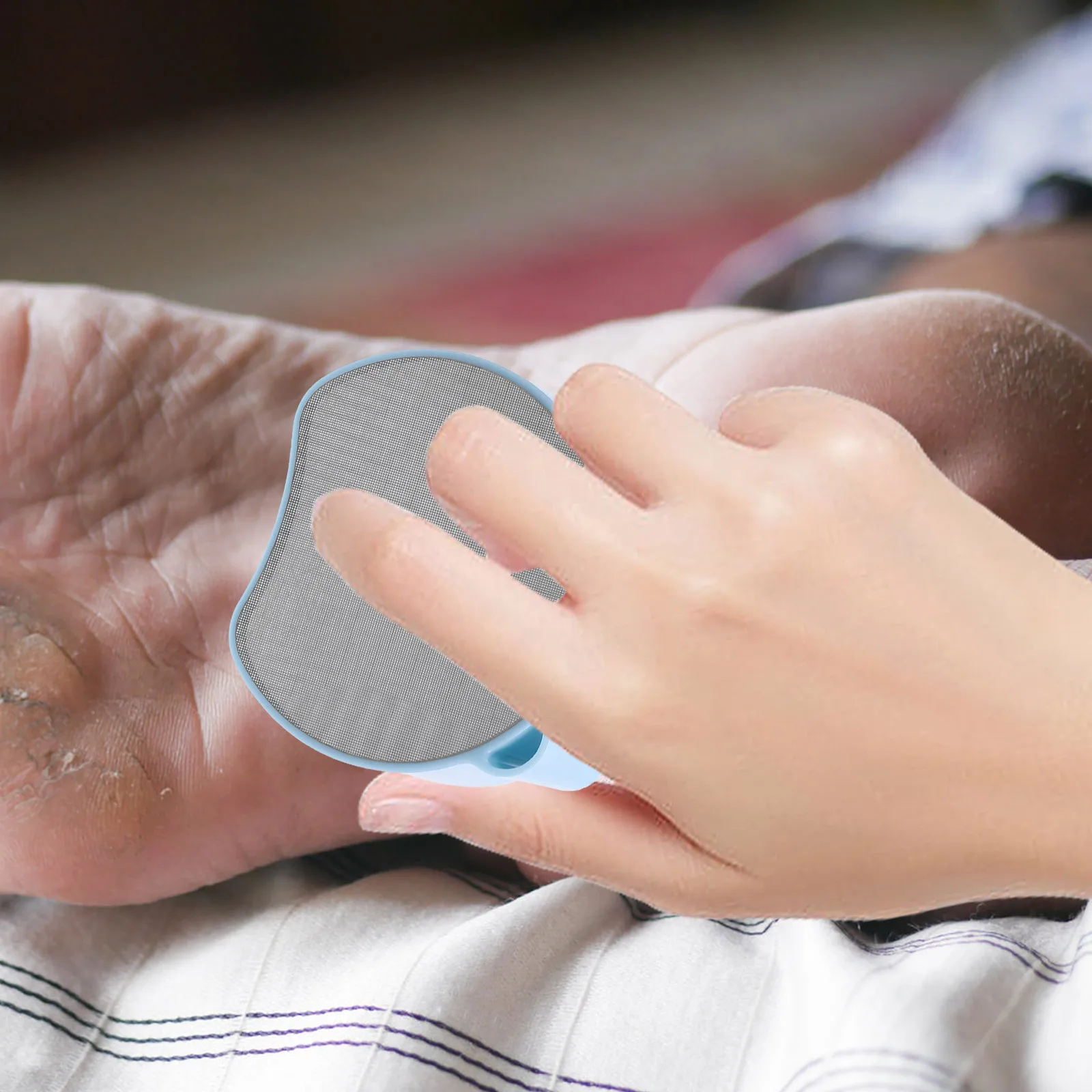 フットファイル 角質除去ツール 両面式 手動フットスクラバー 角質除去 脚の毛の除去 湿式・乾式両用 可愛いクマデザイン