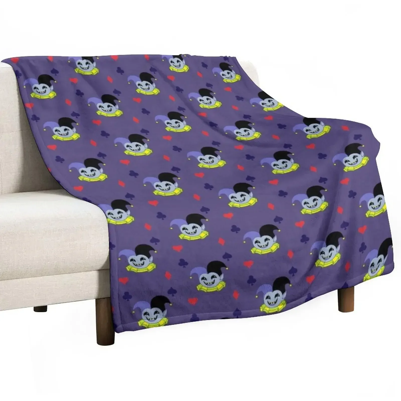 Deltarune - Jevil Throw Blanket Sofa Quilt Loose Beautifuls Blankets