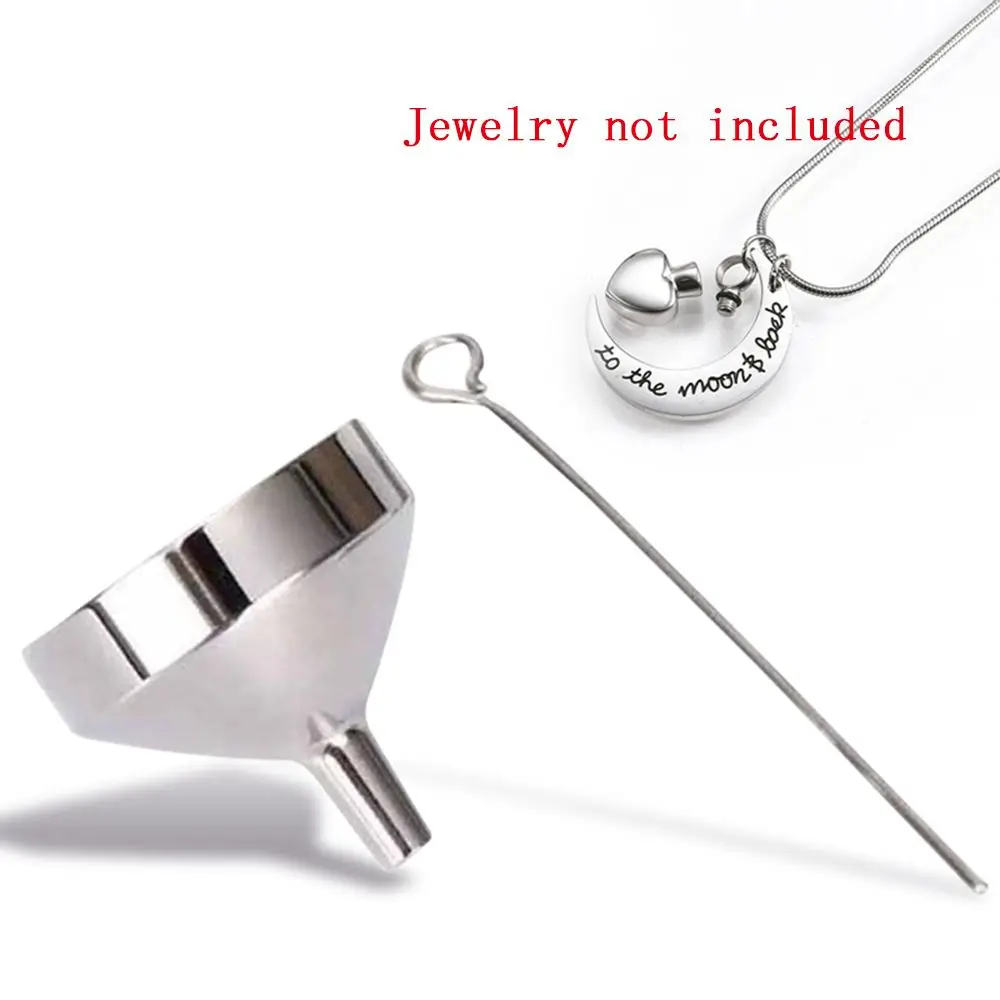 Put Ash Family Memorial Jewelry Cremation Urn Memorial For Cremation Necklace Keepsake Funnel Fill Kit