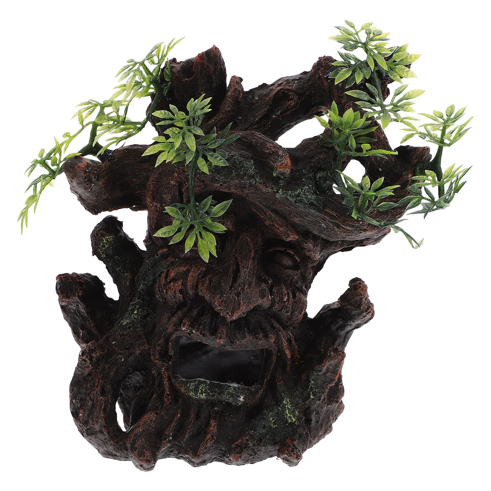 

Shrimp Hideout Resin Stump Fish Tank Decoration Underwater Resin Craft Prank Stump Aquarium Adorn Fish Tank Decors