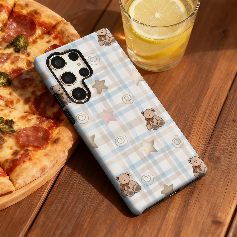 Funda de teléfono Vintage Floral y pájaro amarillo para Samsung Galaxy S25 Ultra S24 S23 Ultra Plus, funda trasera de doble capa a prueba de golpes