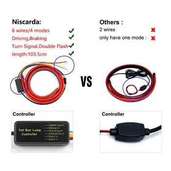 適用於 Seat Leon Ibiza FR 2 Ateca Arona Exeo Arosa Tarraco 的 90/100cm 汽車高位煞車燈/方向燈/警示燈 LED 燈 10 最佳銷售 2018年西雅特Leon FR - №8