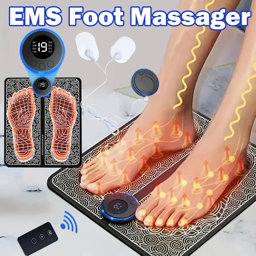 

EMS Foot Massager Relaxation Pads Massage To Relieve Sore Feet Leg Cramps Ankle Sprain Swollen Feet Care Massage