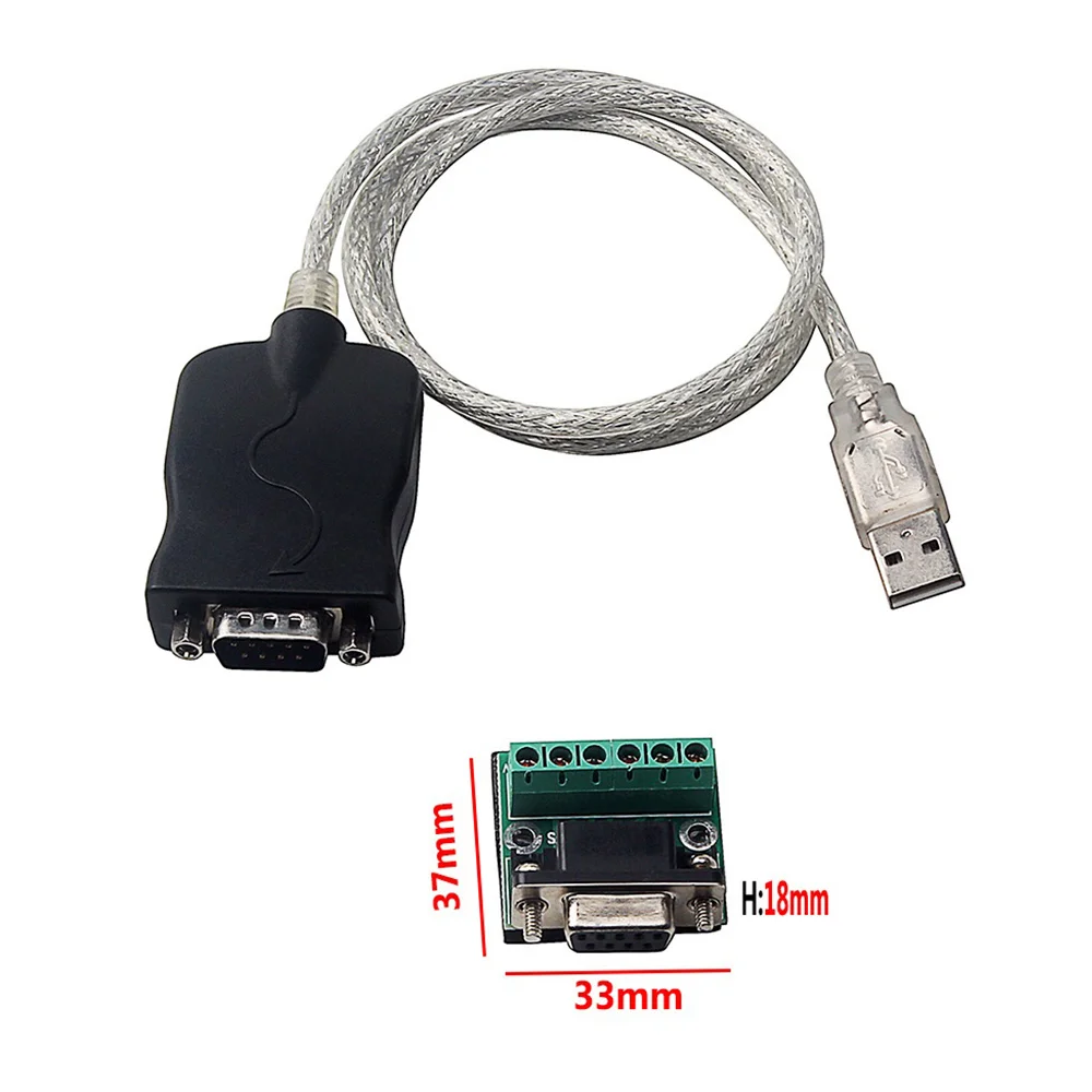 USB2.0 to RS485 RS-485 RS422 RS-422 DB9 COM Serial Port Converter Adapter Cable Prolific PL2303 Chip