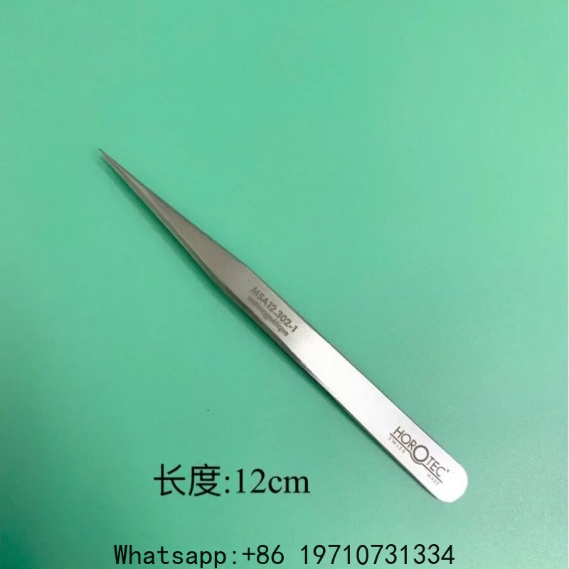 Switzerland imported HOROTEC MSA12.302-1 tweezers, pointed clips, anti-magnetic finger pliers, watch repair tools