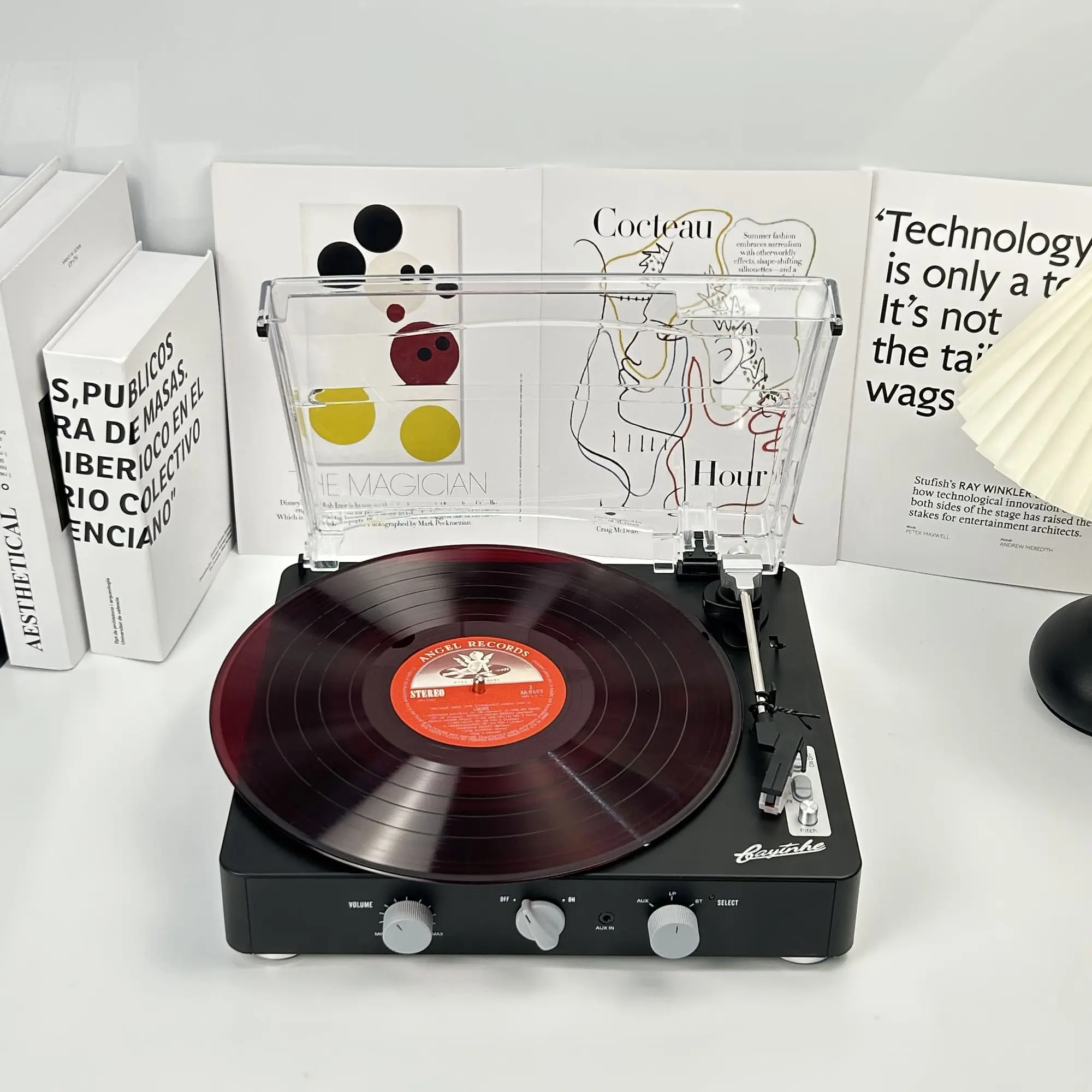 Retro vinyl phonograph multi-function bluetooth speaker integrated built-in speaker stereo phonograph gift
