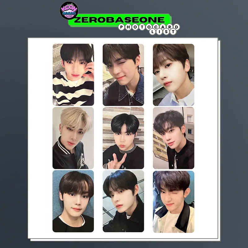 Kpop Zb1 Kcon 2023 9 Stuks Speciale Fotokaarten Jongens Planeet Nieuwe Idolen Lomo Kaarten Zhanghao Ricky Papieren Kaarten Zerobaseone Fans Geschenken