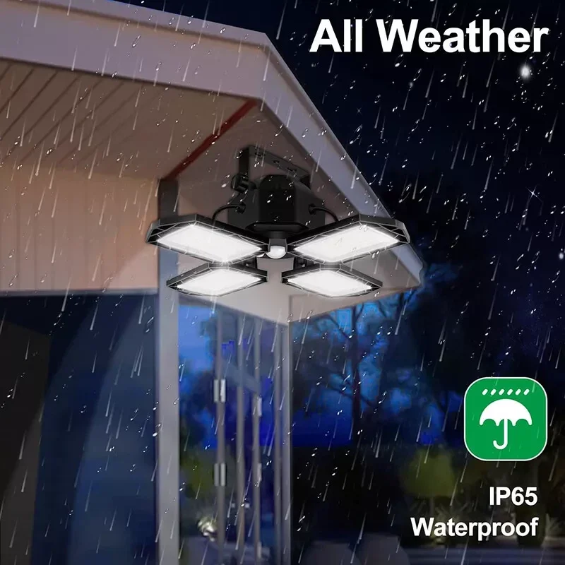 Lampe LED pliante avec capteur de mouvement, éclairage d'extérieur et d'intérieur, 3 Modes, projecteur pour éclairage industriel, atelier, entrepôt