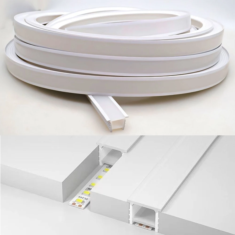 Neonowa rurka pokrywająca żel krzemionkowy LED Wbudowany znak Silikon Elastyczny IP67 Wodoodporny dla SMD COB Led Strip Light Indoor Outdoor