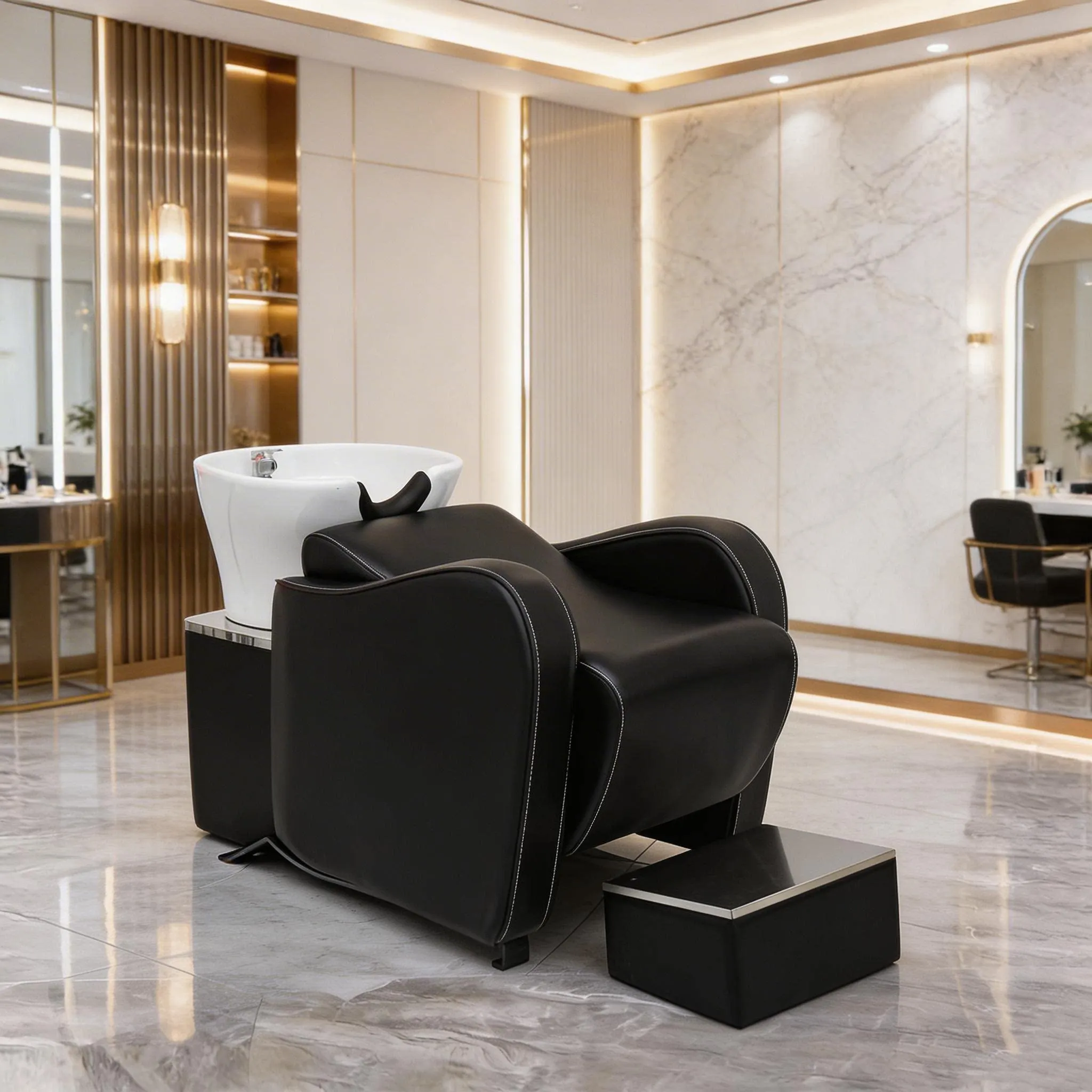 #Hair Salon Shampoo Bed, Hair Salon Special Semi Lying Flushing Bed, Short Hair Salon Shampoo Bed, Factory Direct Sales
