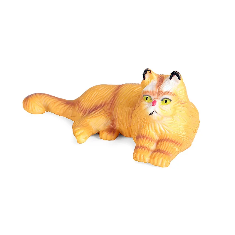 Cross border simulation domestic cat Persian cat American short tail cat pet cat animal model toy plastic decorative ornaments