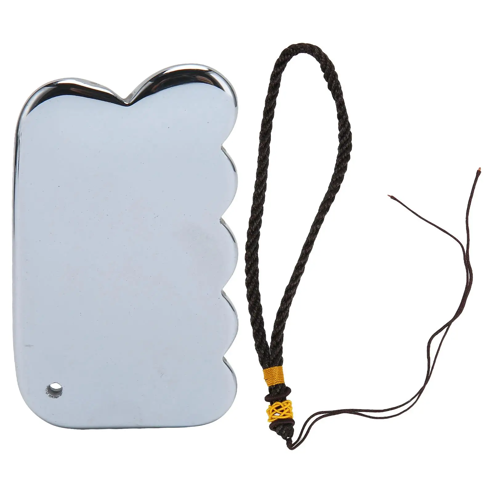 Facial Gua Sha Tool with Energy Stone for Trigger Point Treatment - for salon Quality, Includes Lanyard