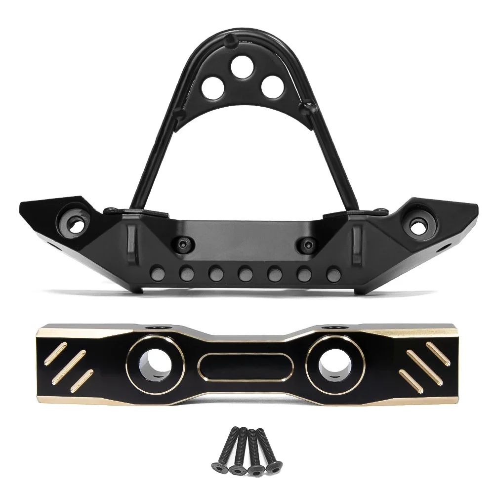 

FOR 1/7 RC CAR climbing car upgrade part MK07 JK07 TK07 modification upgrade part brass Front crossbeam and metal bumper
