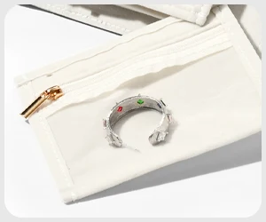 Oirlv Reisezubehör-Aufbewahrungstasche Tragbare Armband-Aufbewahrungsbox Modische Mehrzweck-Reisetasche Geschenk für Geschäftsreisen Weihnachten – Detail 7