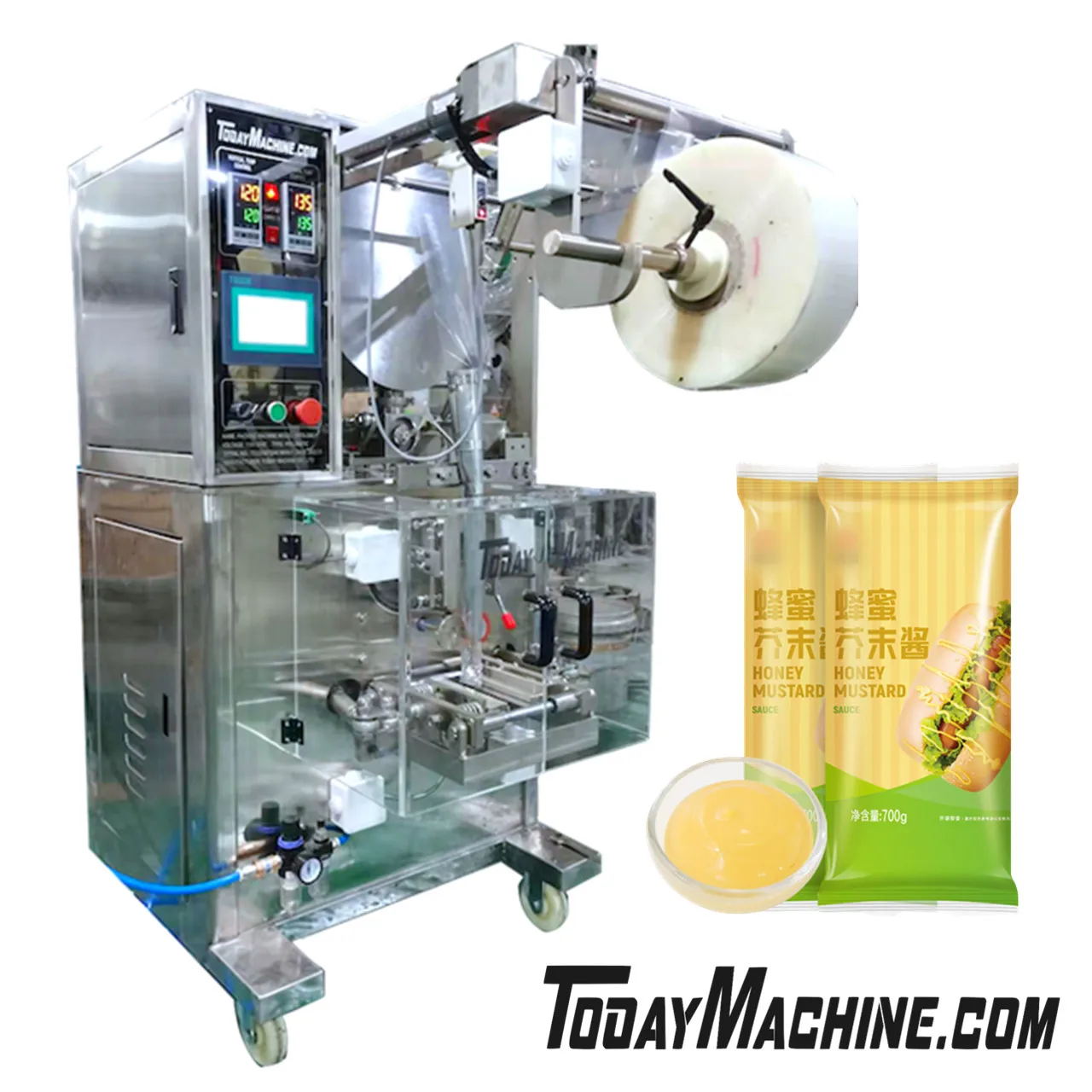 Automatic Ketchup Liquid Lotion Sachet Packaging Machine