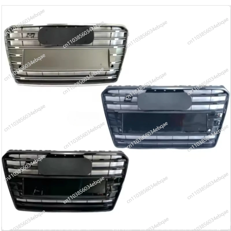 For Audi A7 2013 2014 2015 S7 Front Grille Replacement Car Grille Gloss Black Chrome A7 Front Grille