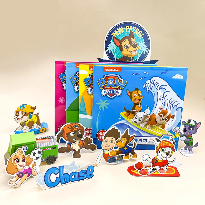 Paw Patrol Stickers fai da te creativo Cartoon Animal 3D Sticker Puzzle Handmade Early Learning giocattoli educativi per regalo per bambini