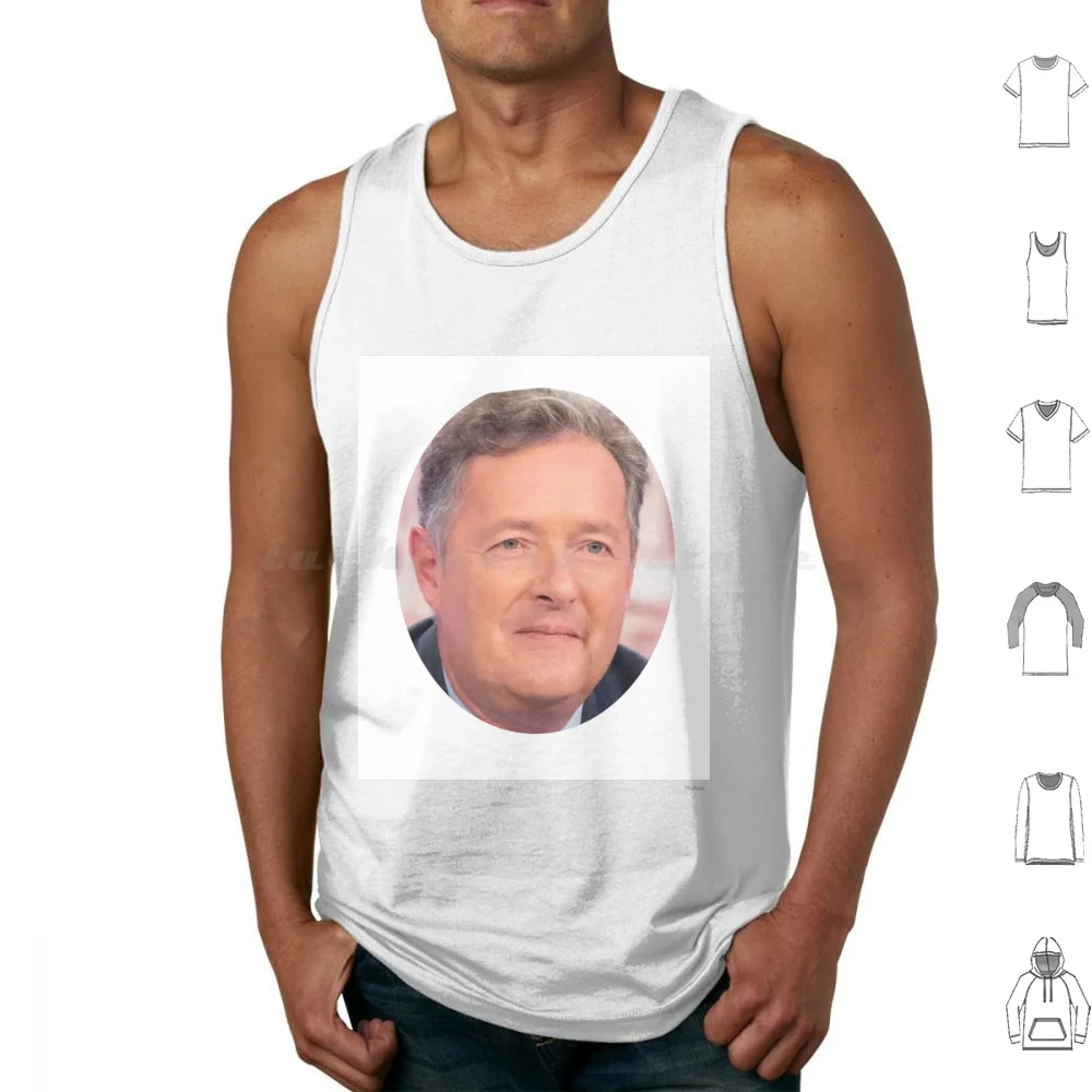 Piers Morgan Tank Tops Print Cotton Piers Morgan Uk Tv Good Morning Itv Man Angry Hated Smelly