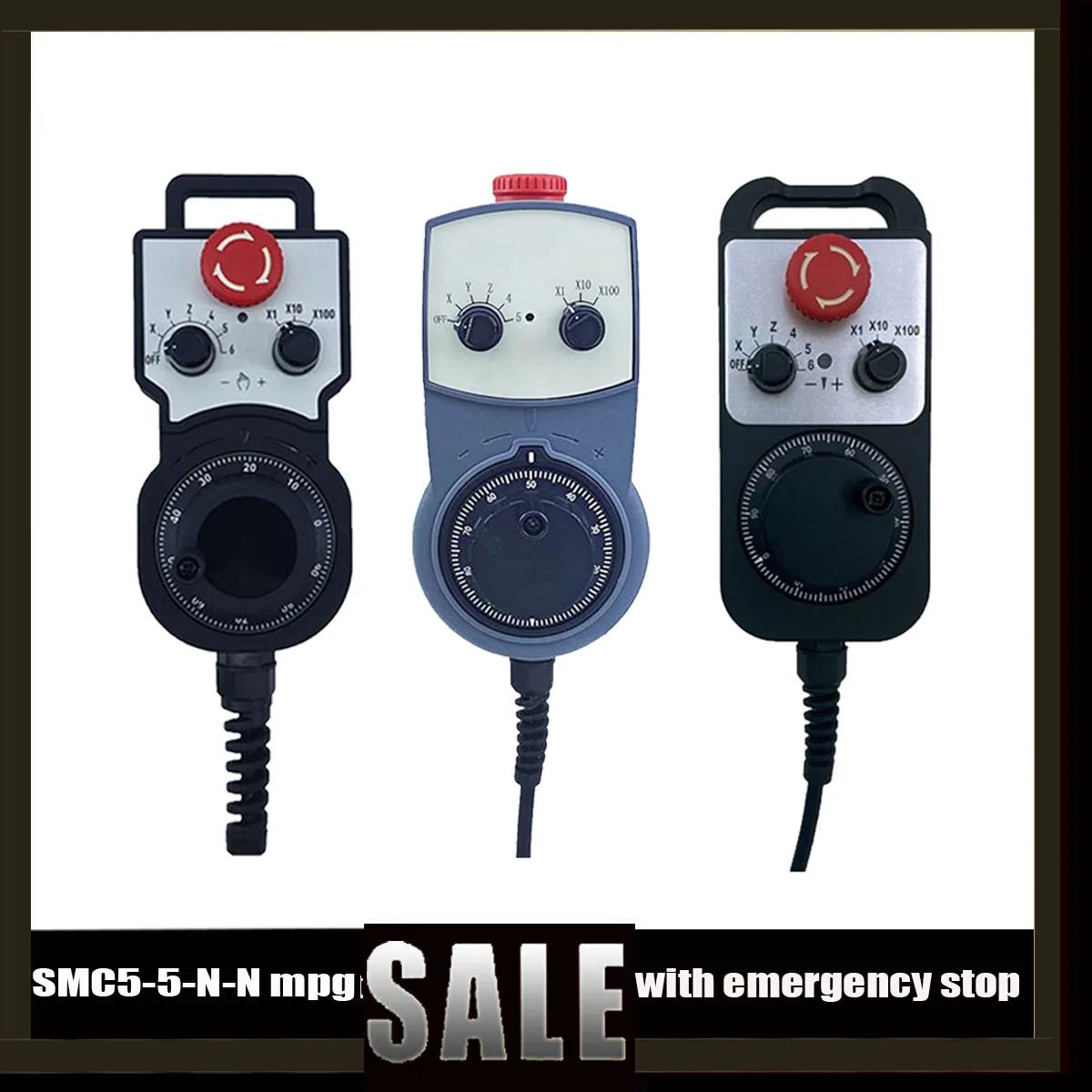 

Hot!cnc 5-axis Smc5-5-n-n Electronic Handwheel Handwheel With Emergency Stop For Smc5-5-n-n Controller