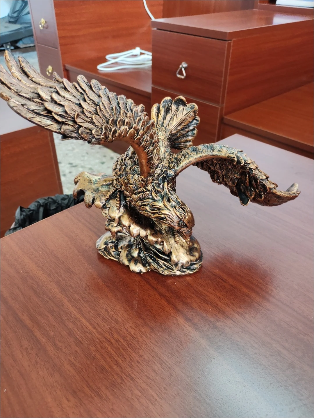 simulation bird spreading wings eagle resin model garden outdoor balcony home decoration gift Y006