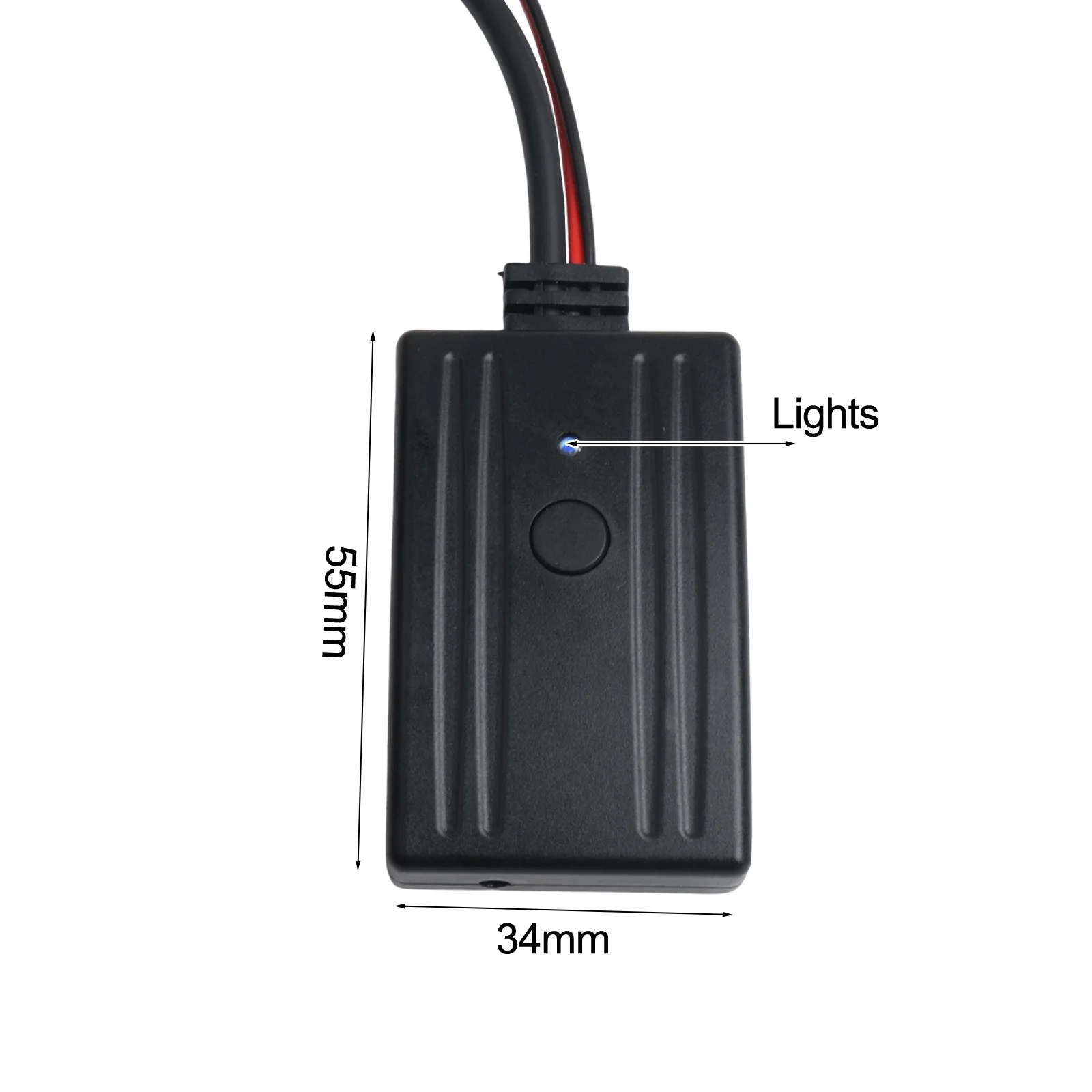 Car AUX Adapter AUX Input Adapter For Hands-free Calls 5-12V Voltage Compatibility Convenient Music Transmission