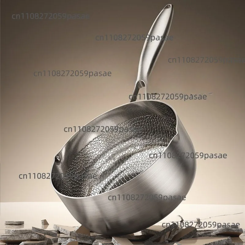 Non-stick Flat Pan for Instant Noodles and Cooked Noodles; Small Soup Pot for Single-serving Meals