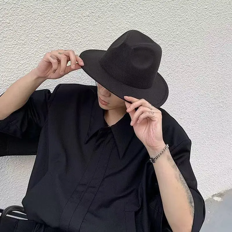 Men's Wide Brim Fedora Hat UPF 50+ Anti-UV Soft Comfort Fabric for Daily Wear Party Gift Travel Beach Vacation