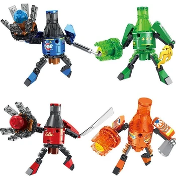 Beverage Soda Bottle Building Block Model, Boys' Deformation Robot, Mecha Assembly…