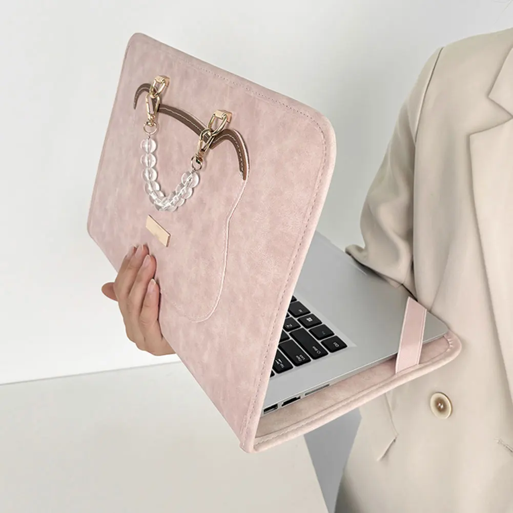 Fashion Laptop Briefcase Handbag Portable Computer Protective Case For 13‑16 Inch Laptops Decoration Supplies
