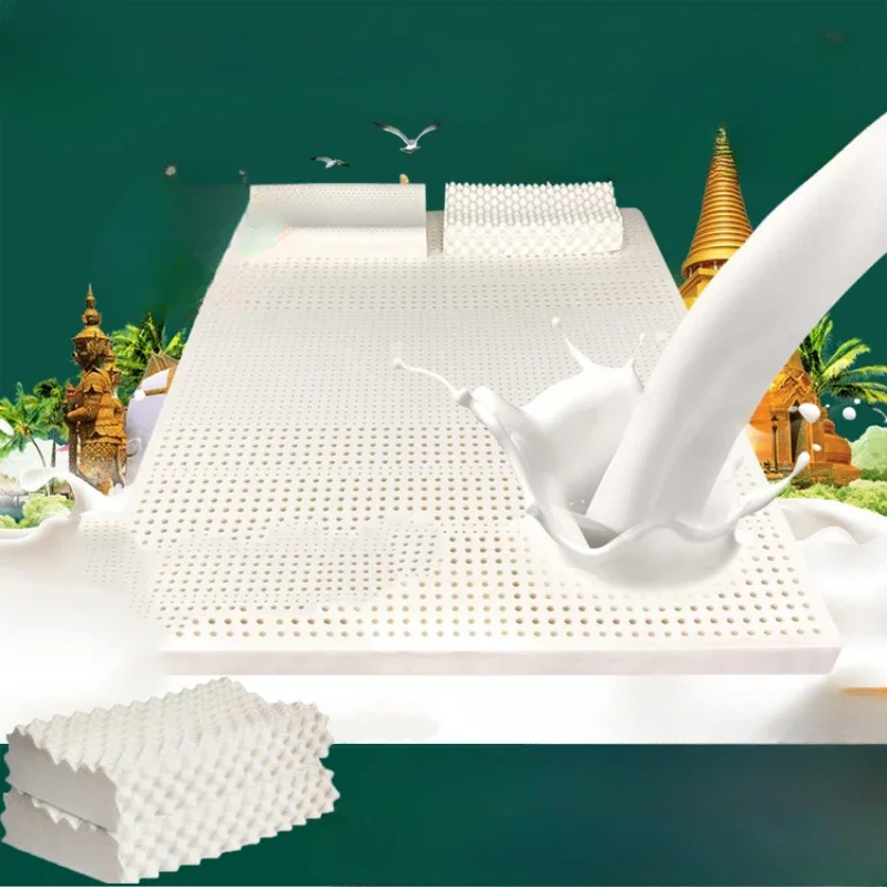 

Double High Quality Mattresses Latex Queen Folding Thailand Foldable Mattress Latex King Size Colchones Bedroom Furniture