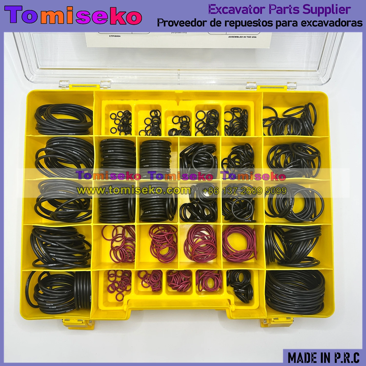 580pcs 32 types 4C4782 4C-4782 O-ring Box Seal Kit For Caterpillar 307B 308D 312D 320GC 330C 336E Excavator Hydraulic Hose