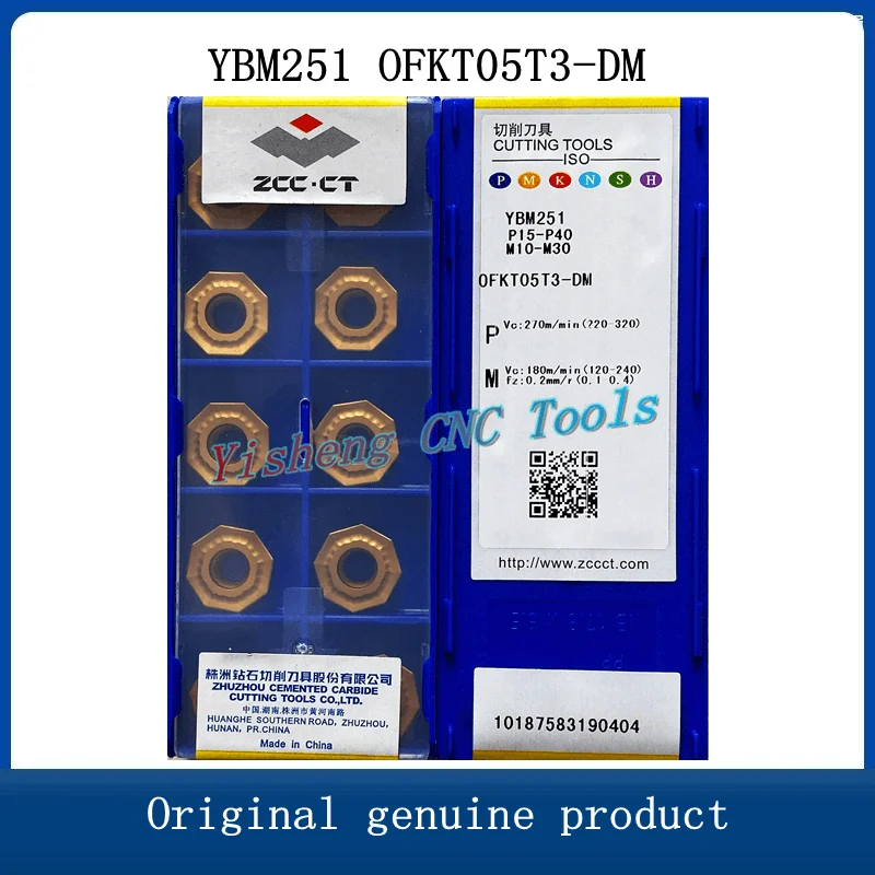 

Original ZCC CT Carbide Inserts OFKT05T3-DM YBG202 YBD152 YBG302 YBM253 YBM251 Lathe Cutter Tools Turnign Cutting CNC