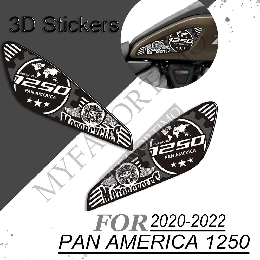 1250 Motorcycle For HARLEY Pan America 1250  Kit Tank Pad TankPad Protection Stickers Decals Gas Fuel Oil Knee 2020 - 2022