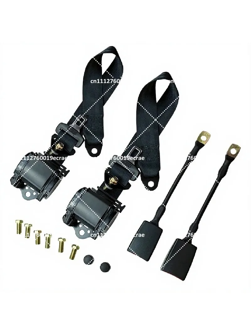 Universal 3 Point Retractable Seat Belt Automatic Safety Belt Elastic Car Truck Bus Driver