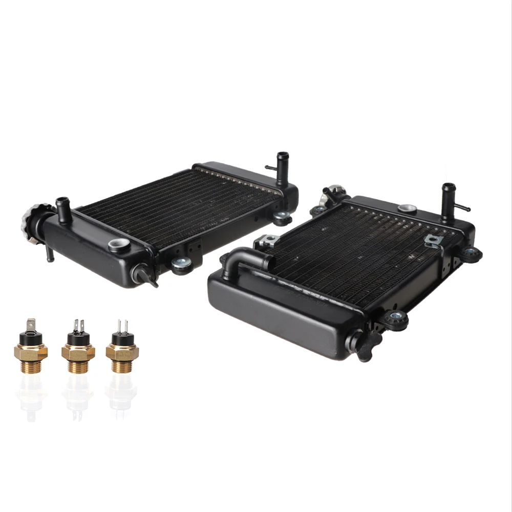 

12v Motorcycle Radiator Aluminum Cooling Oil Radiator With Sensor For 150cc 200cc 250cc 4x4 ATV UTV Buggy Quad Bike Parts
