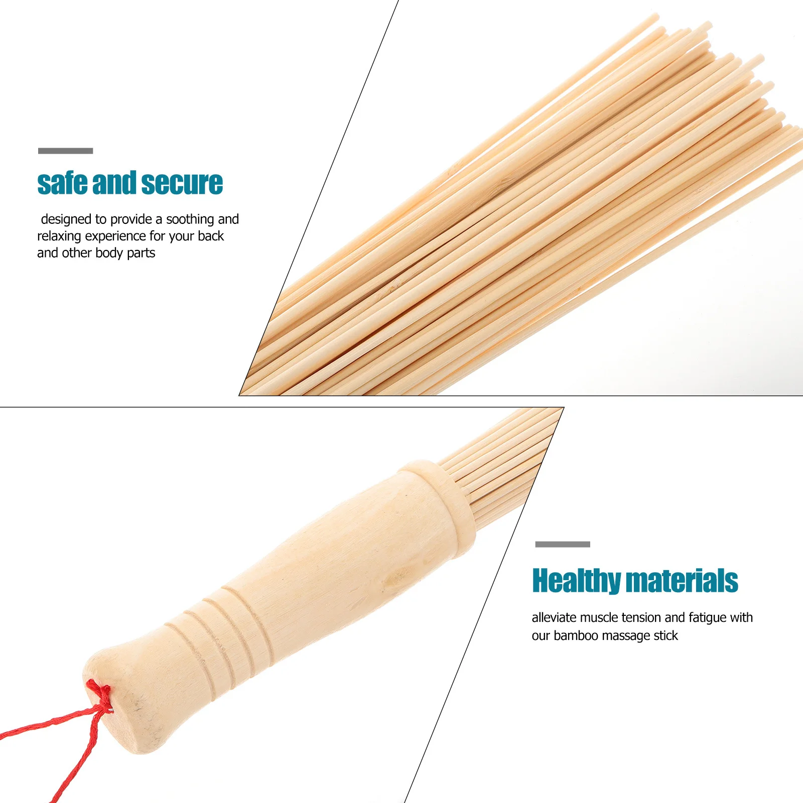 الخيزران عصا تدليك الظهر لتخفيف الآلام مريح الخشب أداة علاج العضلات مهدئا المحمولة المنزل السفر مكتب الخشب أداة مساج