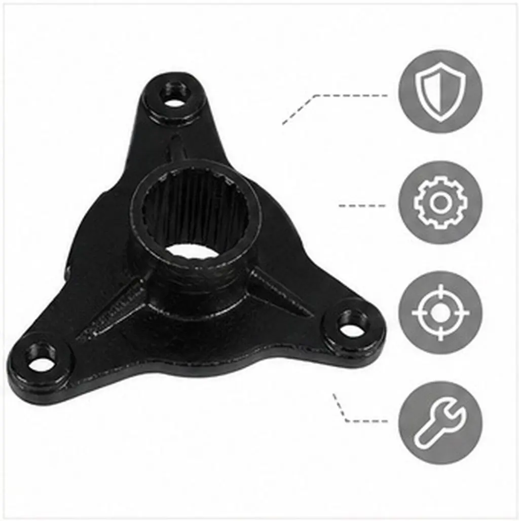 Rim Axle Hub Front Wheel Hub Assembly Sturdy Hardened Structure Secure Fit Atv Go Rim Replacement