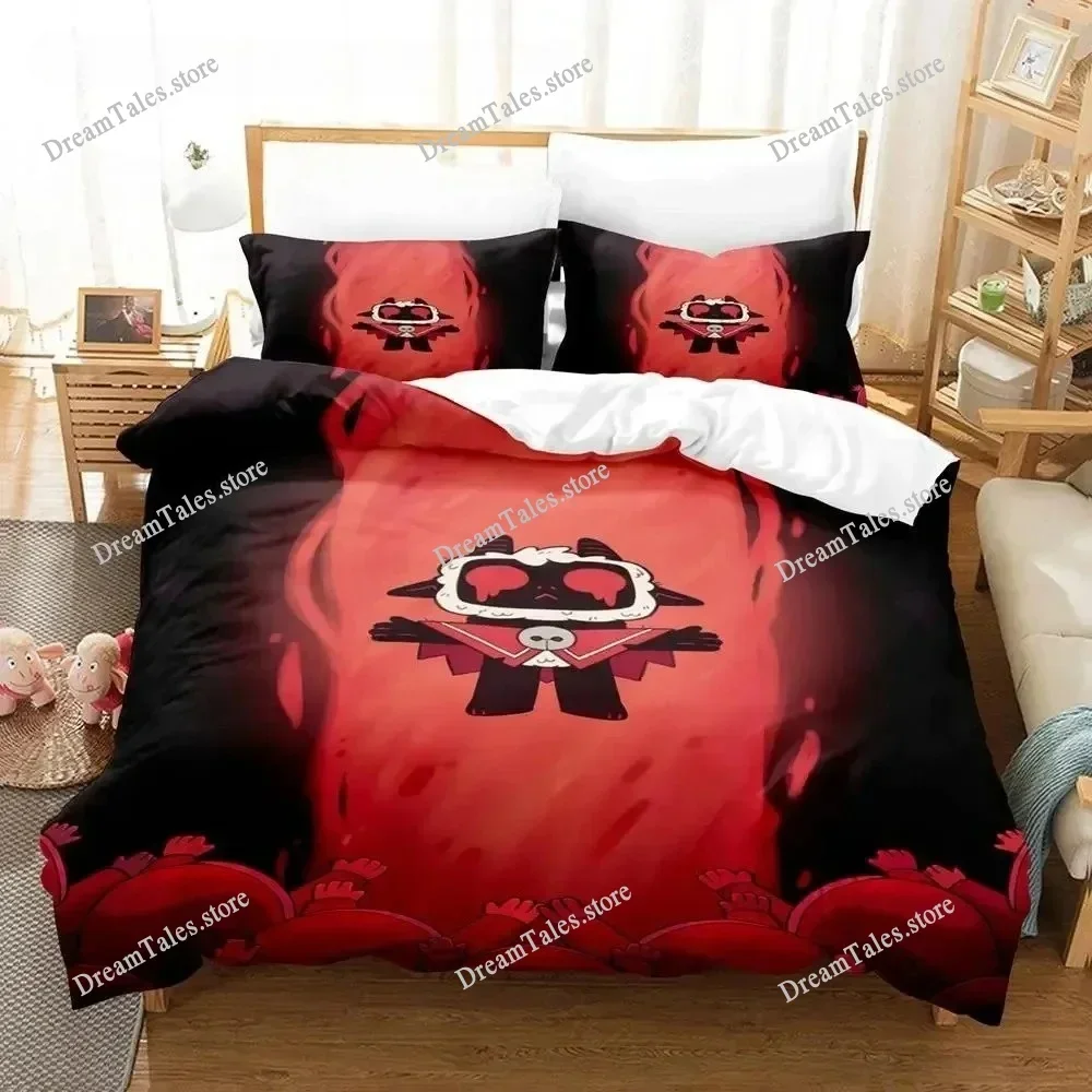 

New Cult of The Lamb Bedding Set Single Twin Full Queen King Size Bed Set Adult Kid Bedroom Duvet Cover Sets 3D Print Game Anime